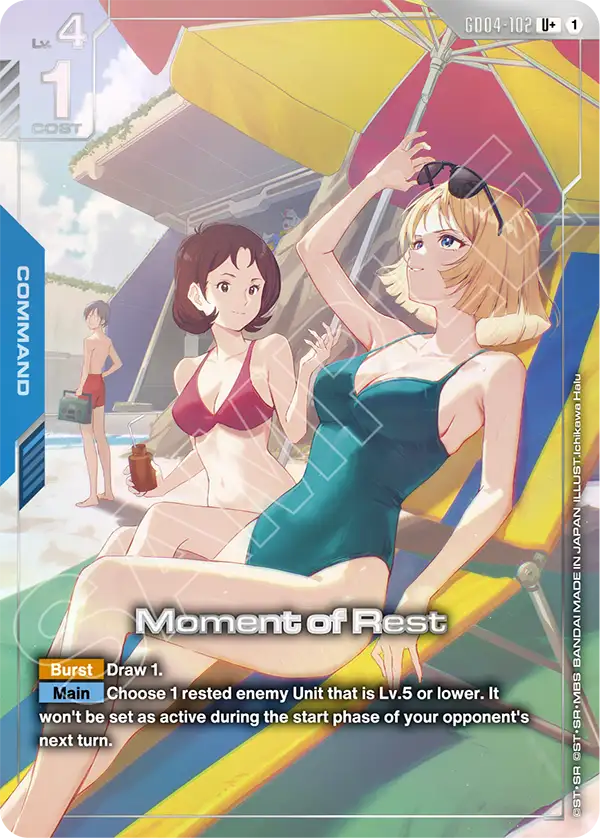 GD04-102, UC, Moment of Rest (Alternate Art)