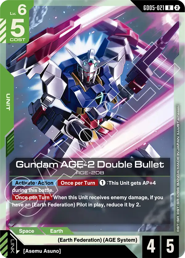 GD05-021, R, Gundam AGE-2 Double Bullet