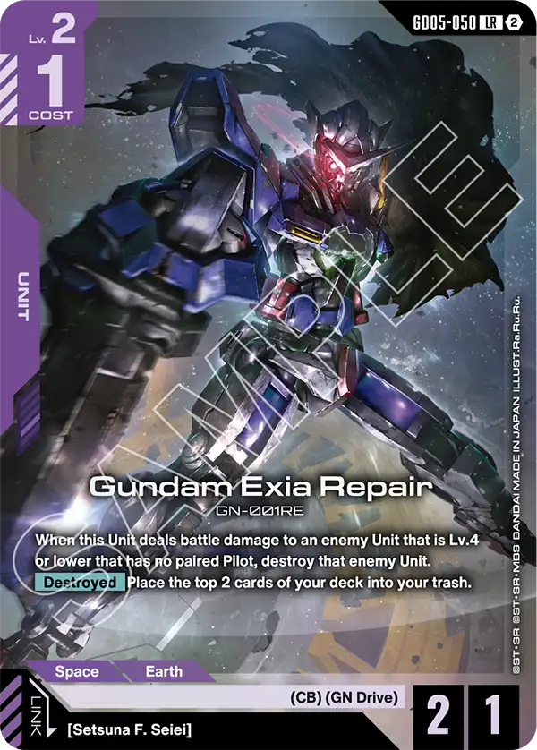 GD05-050, LR, Gundam Exia Repair