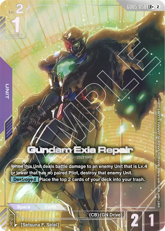 GD05-050, LR, Gundam Exia Repair (Alternate Art)