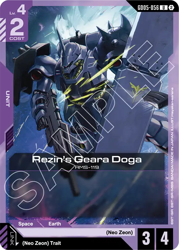 GD05-056, UC, Rezin's Geara Doga