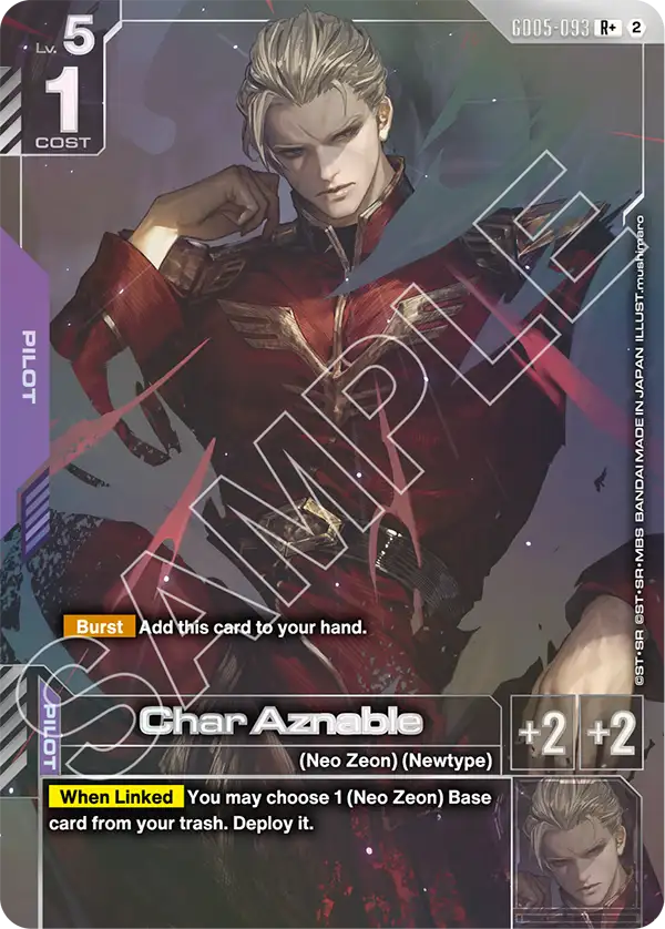 GD05-093, R, Char Aznable (Alternate Art)