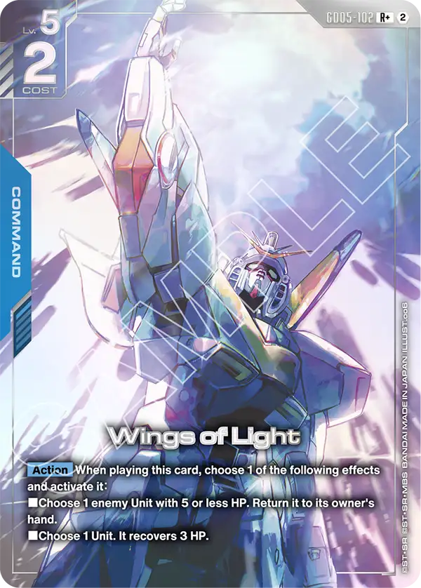 GD05-102, R, Wings of Light (Alternate Art)