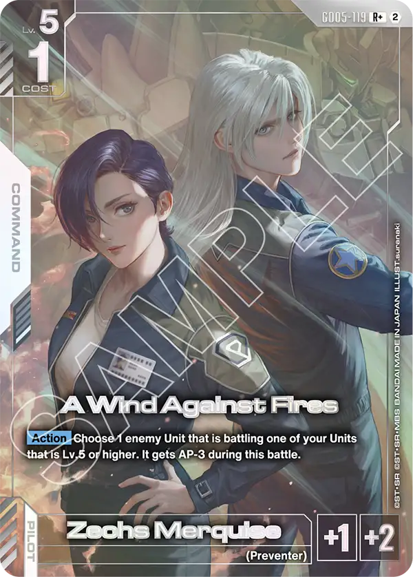 GD05-119, R, A Wind Against Fires (Alternate Art)