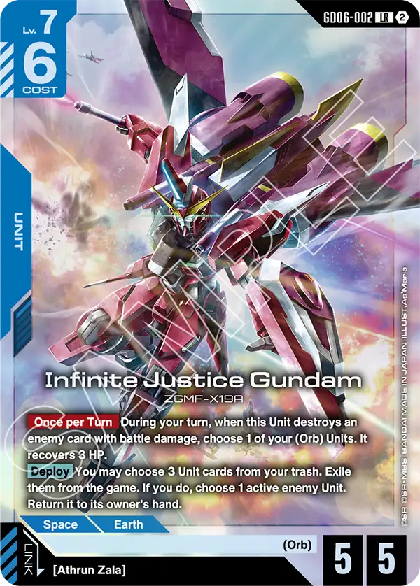 GD06-002, LR, Infinite Justice Gundam