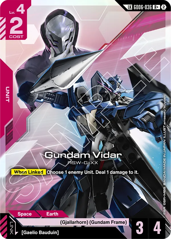 GD06-036, R, Gundam Vidar (Link Rare)