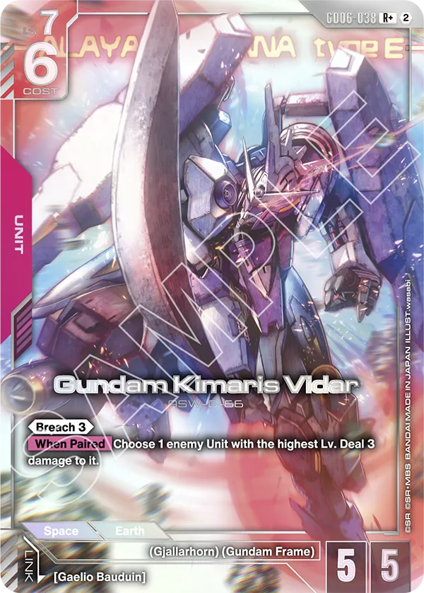 GD06-038, R, Gundam Kimaris Vidar (Alternate Art)