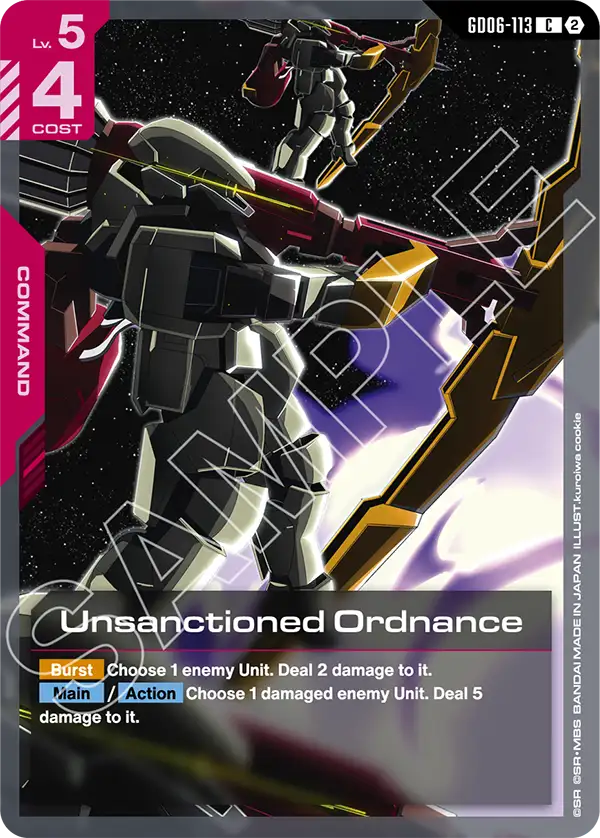 GD06-113, C, Unsanctioned Ordnance