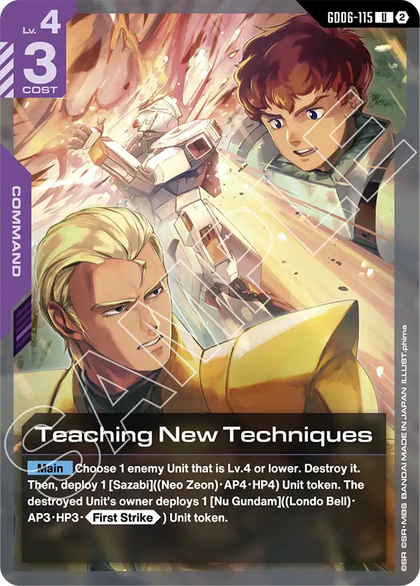 GD06-115, UC, Teaching New Techniques