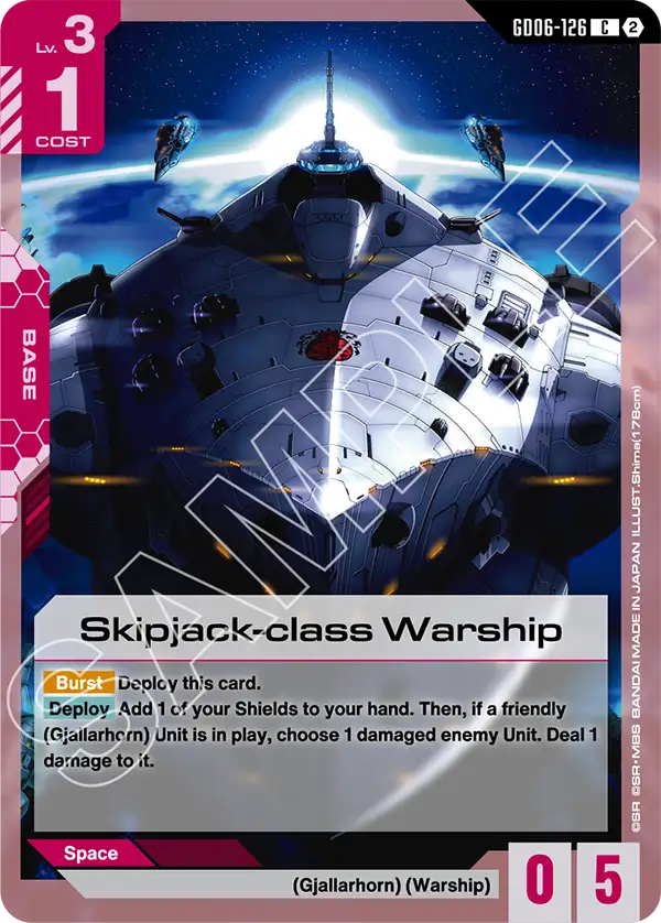 GD06-126, C, Skipjack-class Warship