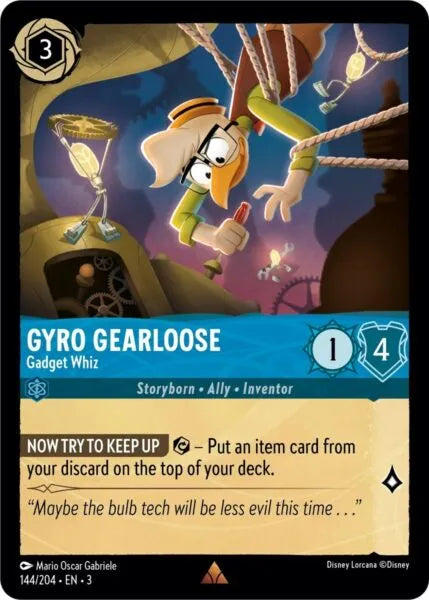 3INK-144, R, Gyro Gearloose - Gadget Whiz (Foil)