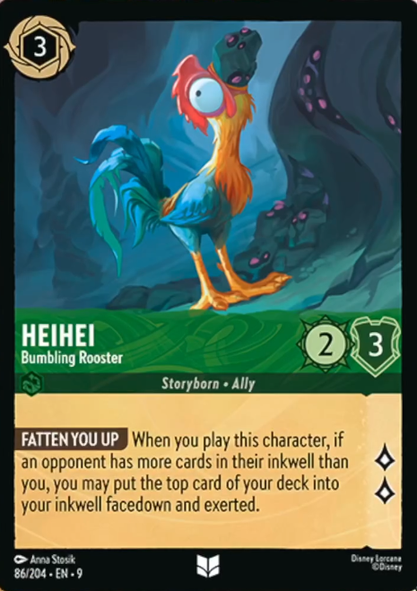 9FAB-086, UC, HeiHei - Bumbling Rooster (Foil)