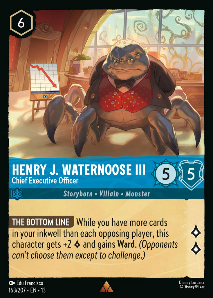 13ATK-163, R, Henry J. Waternoose III - Chief Executive Officer (Foil)