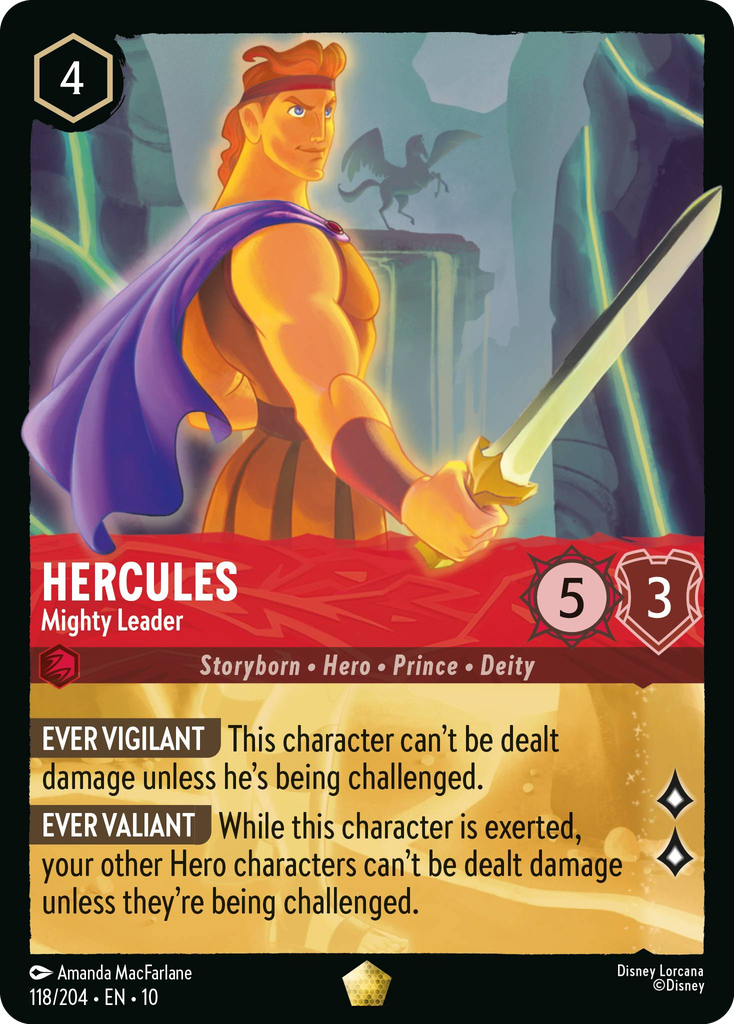 10WHI-118, L, Hercules - Mighty Leader (Foil)