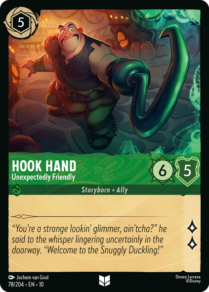 10WHI-078, UC, Hook Hand - Unexpectedly Friendly (Foil)