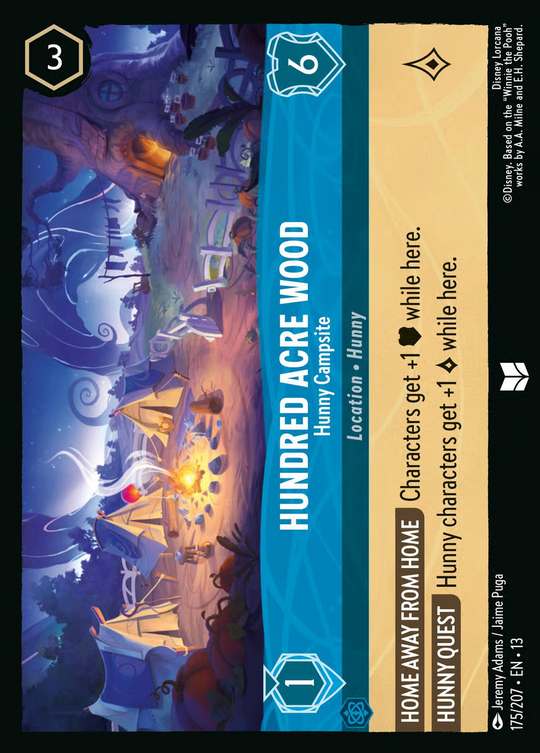 13ATK-175, UC, Hundred Acre Wood - Hunny Campsite (Foil)
