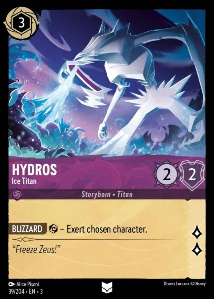 3INK-039, UC, Hydros - Ice Titan (Foil)
