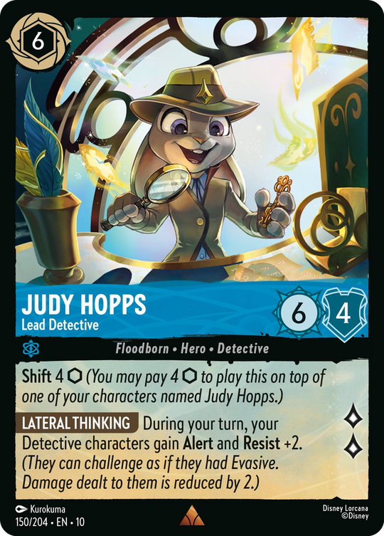 10WHI-150, R, Judy Hopps - Lead Detective (Foil)