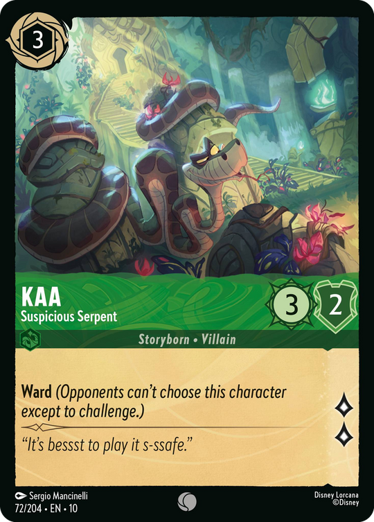 10WHI-072, C, Kaa - Suspicious Serpent