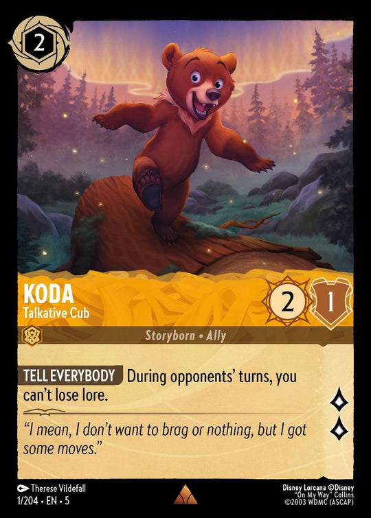 5SSK-001, R, Koda - Talkative Cub (Foil)