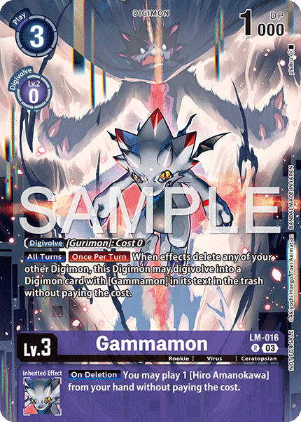 LM-016, R, Gammamon (EX10 Box Topper)