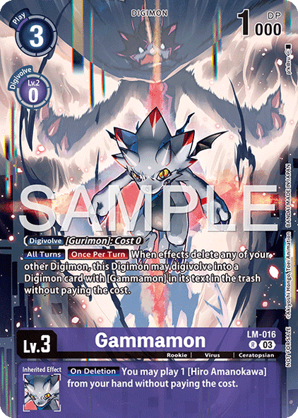 LM-016, R, Gammamon (EX10 Box Topper)