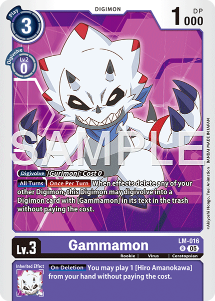 LM-016, R, Gammamon (AD1 Reprint)