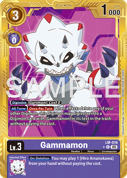 LM-016, R, Gammamon (AD1 Gold Reprint)