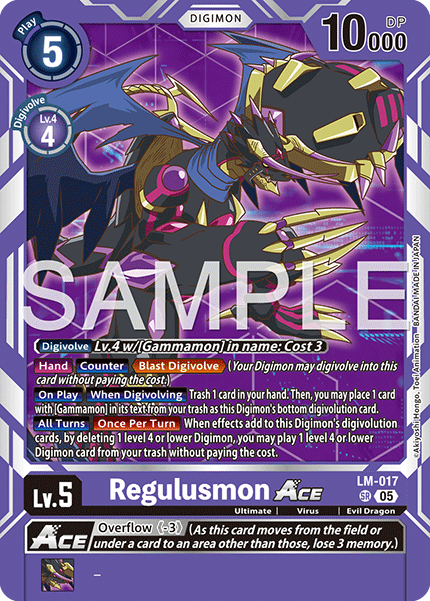 LM-017, SR, Regulusmon ACE (AD1 Reprint)