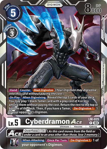 LM-025, P, Cyberdramon ACE