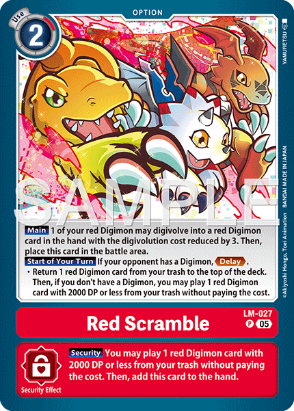 LM-027, P, Red Scramble (AD1 Reprint)