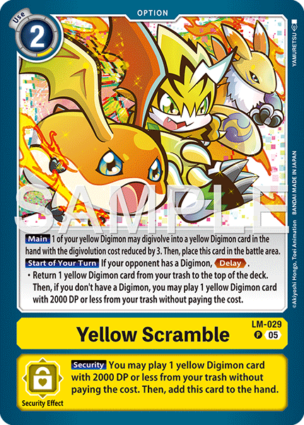 LM-029, P, Yellow Scramble (AD1 Reprint)