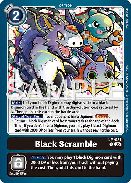 LM-031, P, Black Scramble (AD1 Reprint)