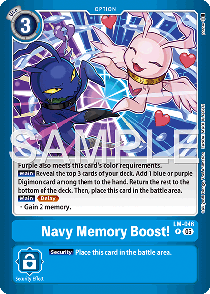 LM-046, P, Navy Memory Boost!