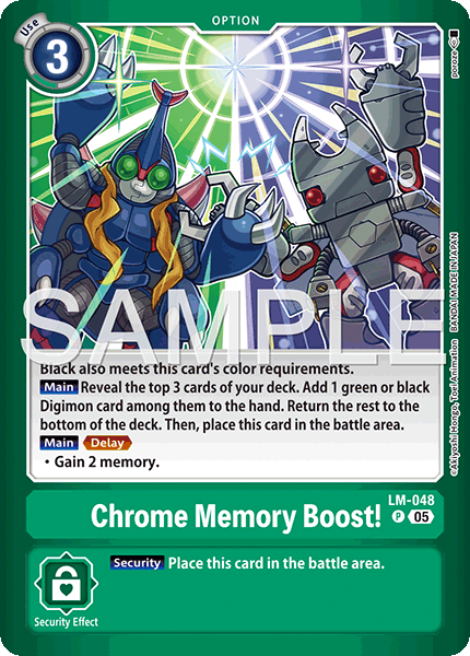 LM-048, P, Chrome Memory Boost!