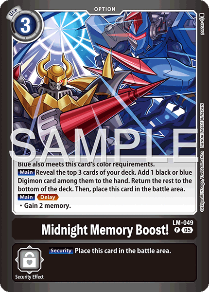 LM-049, P, Midnight Memory Boost!