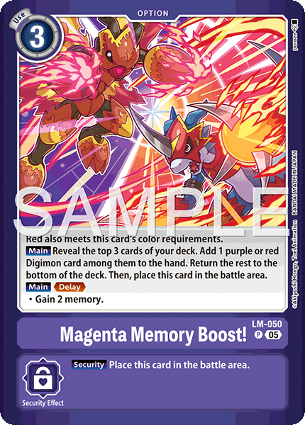 LM-050, P, Magenta Memory Boost!