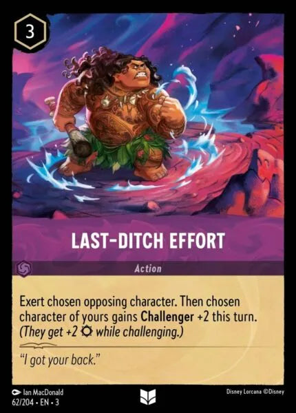 3INK-062, UC, Last-Ditch Effort (Foil)