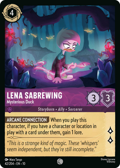 10WHI-042, C, Lena Sabrewing - Mysterious Duck