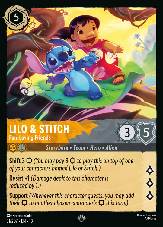 13ATK-031, SR, Lilo & Stitch - Fun-Loving Friends (Foil)