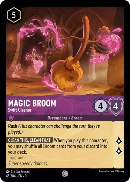 3INK-045, C, Magic Broom - Swift Cleaner (Foil)