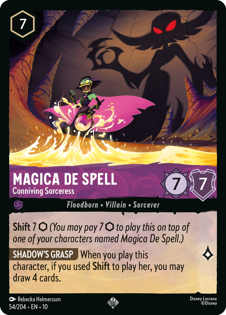 10WHI-054, SR, Magica De Spell - Conniving Sorceress