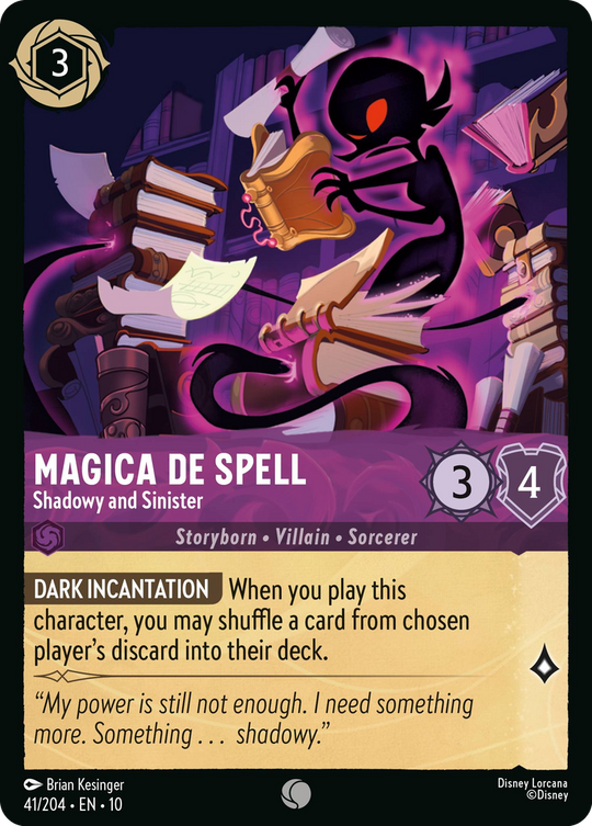 10WHI-041, C, Magica De Spell - Shadowy and Sinister (Foil)