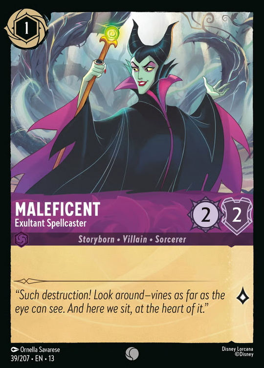 13ATK-039, C, Maleficent - Exultant Spellcaster (Foil)