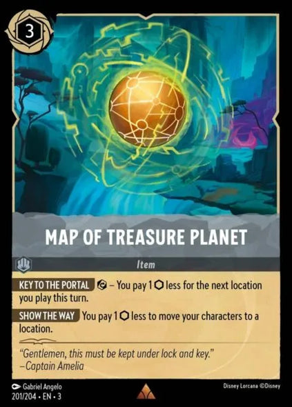 3INK-201, R, Map of Treasure Planet (Foil)