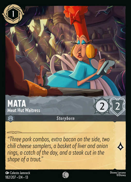 13ATK-182, C, Mata - Meat Hut Waitress (Foil)
