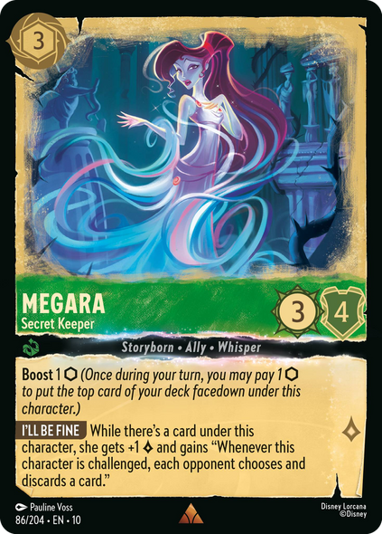 10WHI-086, R, Megara - Secret Keeper (Foil)