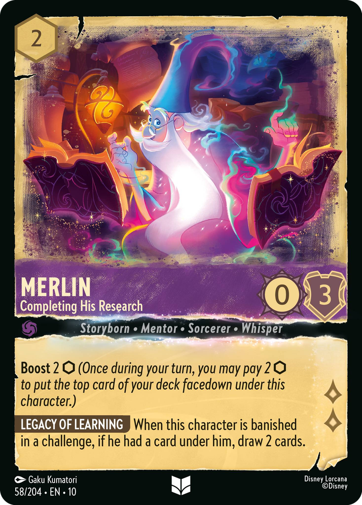 10WHI-058, UC, Merlin - Completing His Research (Foil)