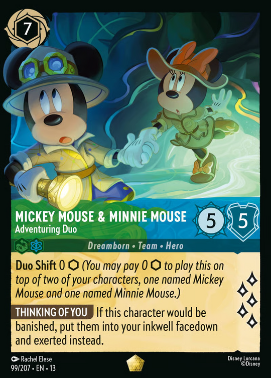 13ATK-099, L, Mickey Mouse & Minnie Mouse - Adventuring Duo