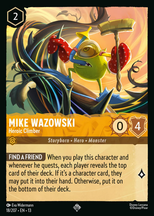 13ATK-018, SR, Mike Wazowski – Heroic Climber